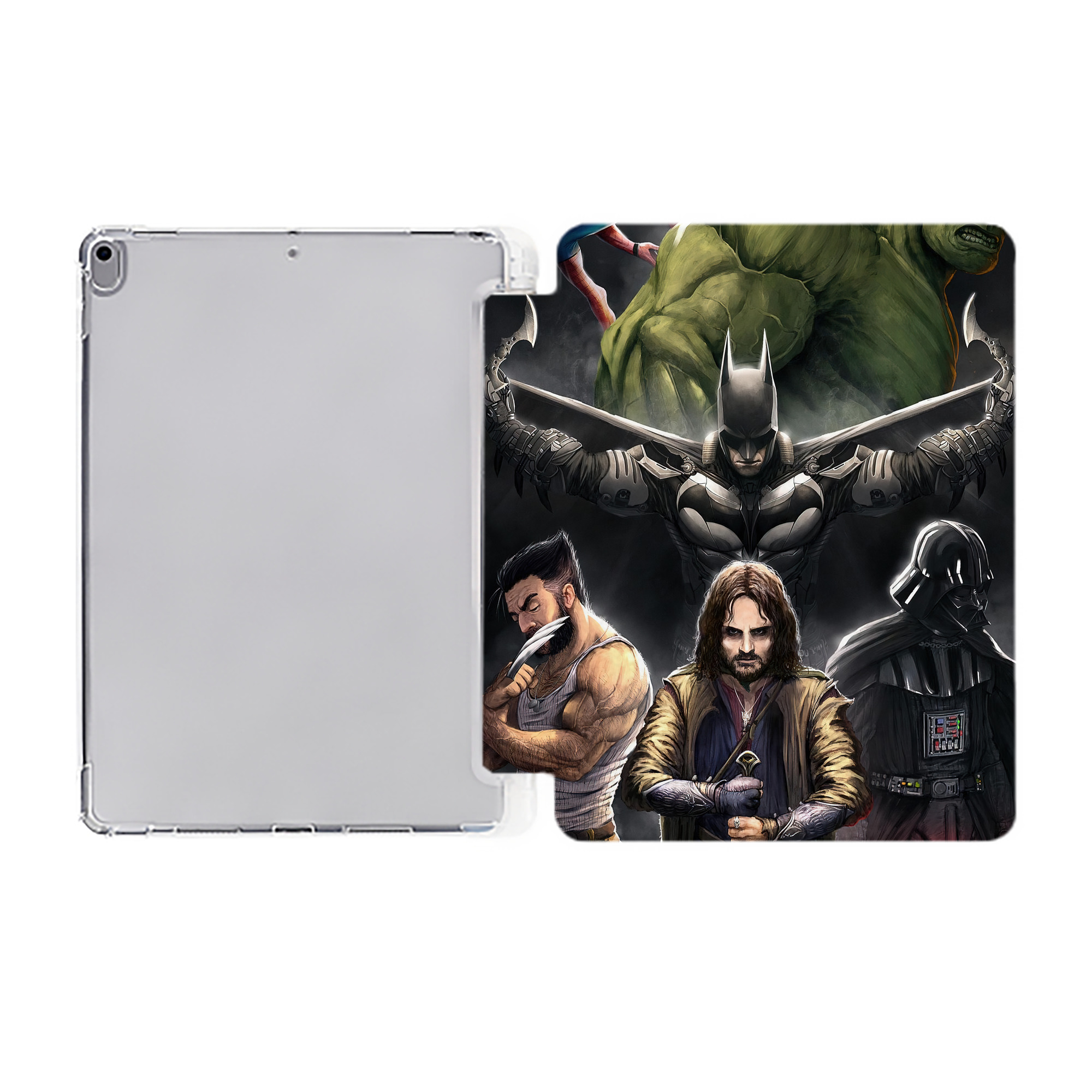 （画像用） スター・ウォーズ Star Wars IPad ケース ペン収納付き 三つ折りスタンド PUレザー×シリコン 対応機種9.5/10.5/10.9インチ
